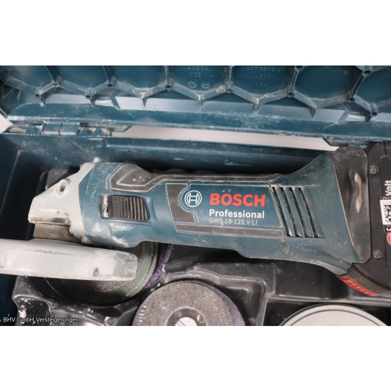 Winkelschleifer (im Koffer) Bosch (blau) GWS 18-125 V-LI