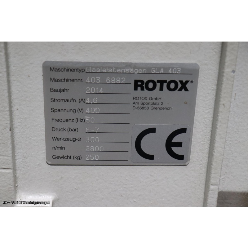 Glasleistensäge Rotox GLA 403